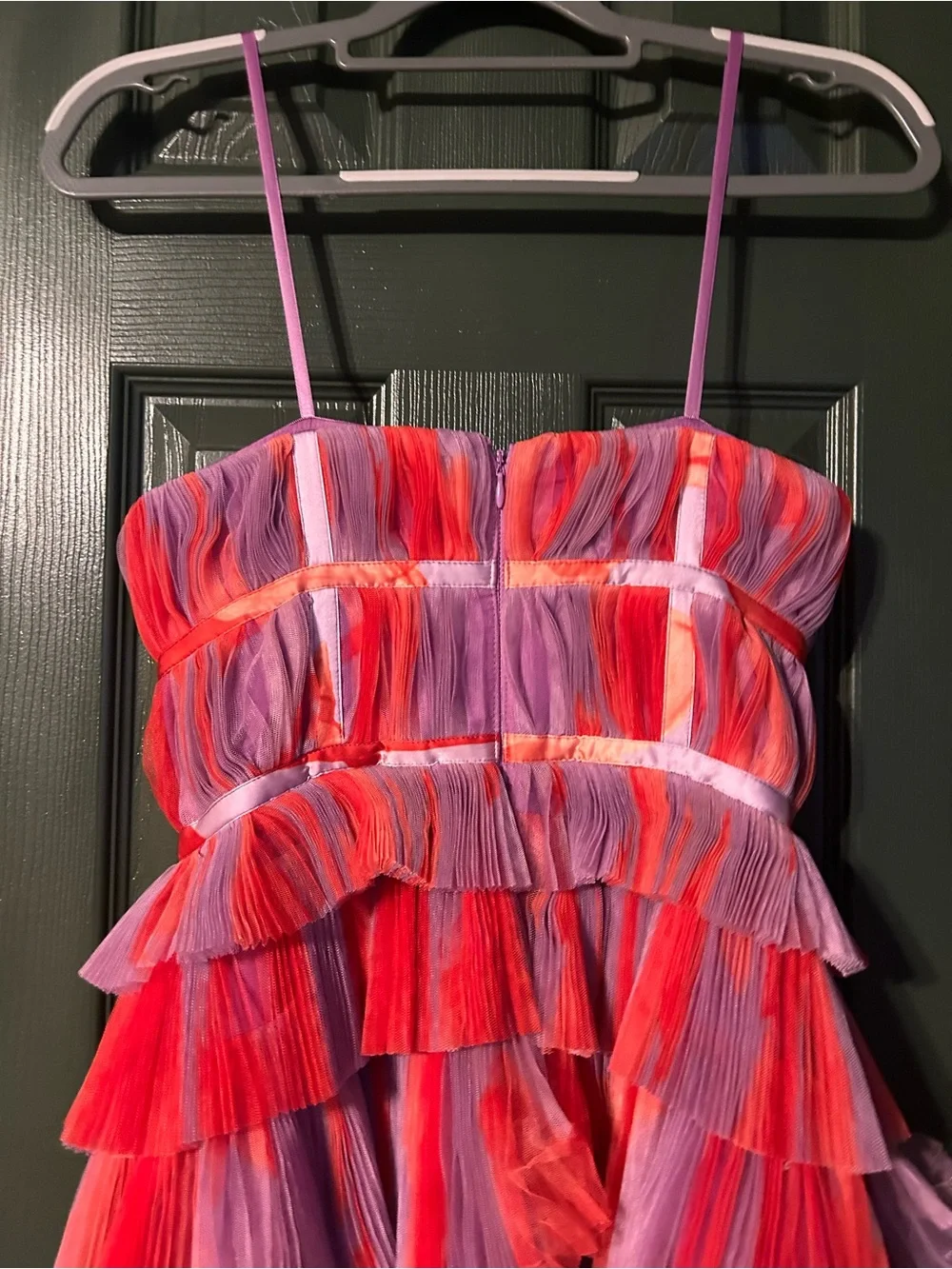 Anthropologie Pink & Purple Tiered Ruffle Maxi Dress for Girls